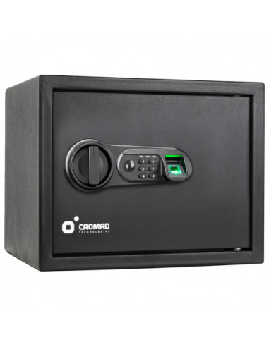 CAJA FUERTE ELECTRÓNICA CON DETECTOR DE HUELLA 300X380X300MM CROMAD