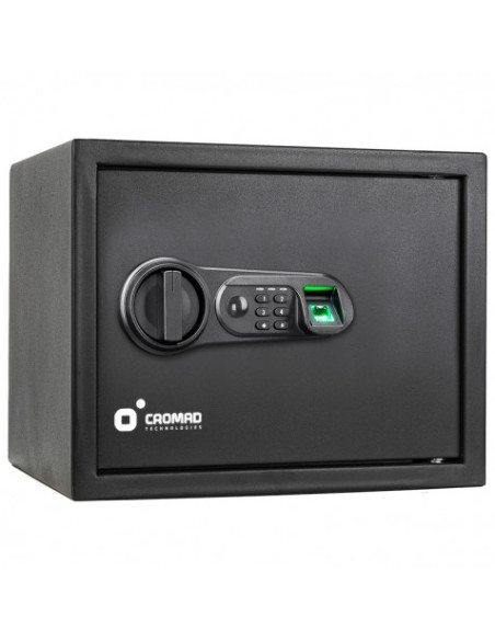 CAJA FUERTE ELECTRÓNICA CON DETECTOR DE HUELLA 300X380X300MM CROMAD