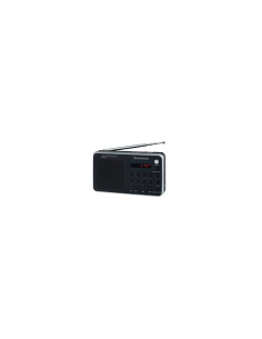RADIO PORTÍTIL SUNSTECH AM FM 70 PRESINTONIAS ALTAVOZ 1.4W RMS SD USB AUX-IN NEGRO RPDS32SL