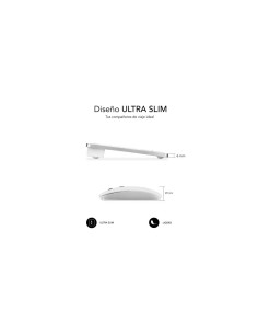 SUBBLIM sub-kbc-OCO001 TECLADO Y RATON DYNAMIC COMPACT INALAMBRICO PLATA 2