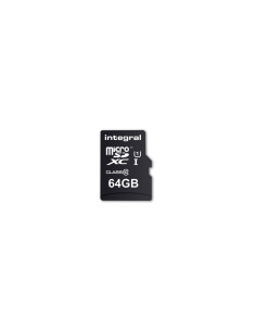 Memoria microsd Integral flash 64gb UHS-I negro INTF1064GB
