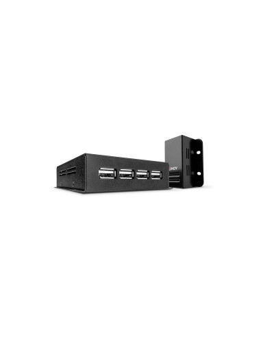Lindy 42681 ampliador de red Transmisor y receptor de red Negro