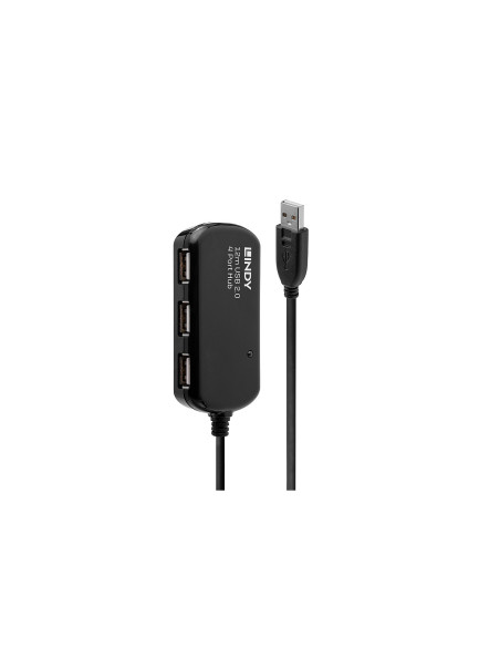 Lindy 42783 hub de interfaz 480 Mbit/s Negro