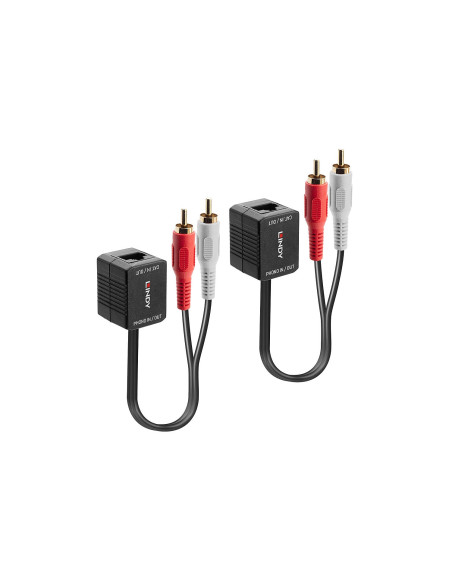 Lindy 70460 extensor audio/video Transmisor de señales AV Negro,
