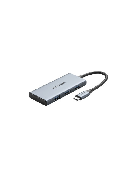 Vention Docking USB Tipo-C TOOHB/ 1xHDMI/ 3xUSB/ 1xLector Tarjetas SD y MicroSD/ Gris
