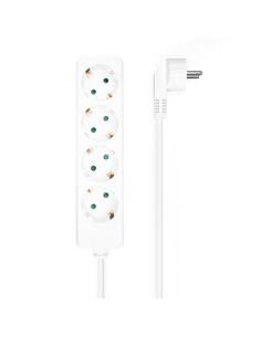 REGLETA AISENS 4 SCHUKOS PROTECCION 1,4M WHITE 2