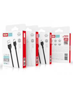 CABLE 2.1A USB A LIGTHNING 2 METROS BLANCO NB200 XO 2