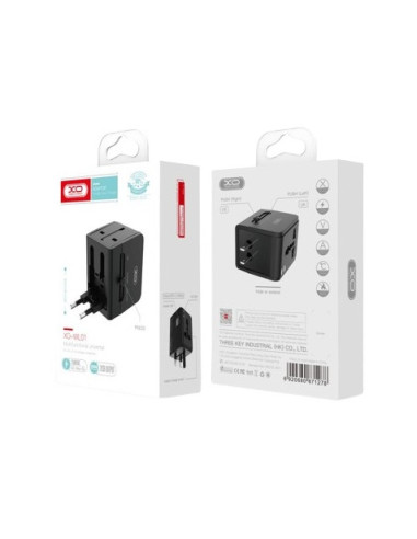 ADAPTADOR UNIVERSAL DE VIAJE 2XUSB 2.1A XO