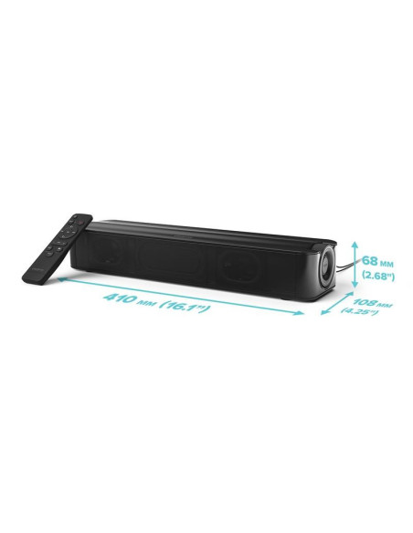 BARRA DE SONIDO CREATIVE STAGE SE MINI WIRELESS BT 5.3 AUX USB-C 24W
