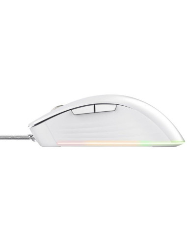 RATON TRUST GAMING GXT 924 YBAR RGB USB 25K DPI WHTE