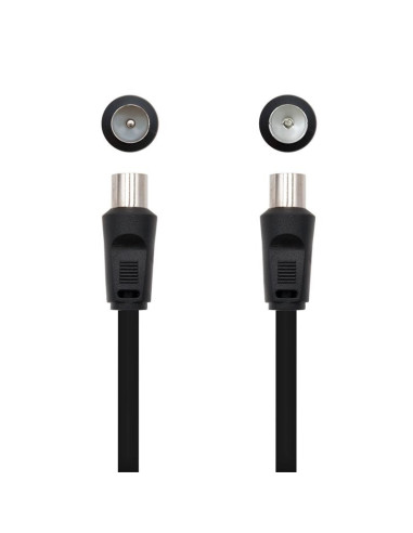 CABLE ANTENA TV 75 OHM M-H 1.8 M NANOCABLE BLACK