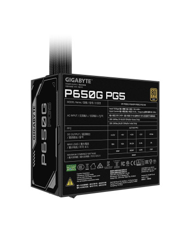 FUENTE DE ALIMENTACION GIGABYTE 650W 80+ ATX GOLD