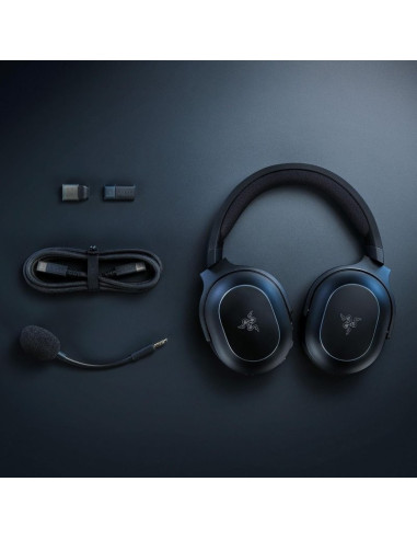 AURICULARES + MICROFONO RAZER BARRACUDA X CHROMA GAMING HEADSET 7.1 WIRELESS BLUETOOTH 5.3 RGB BLACK