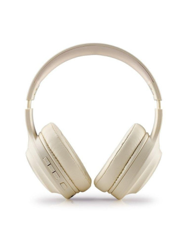 AURICULARES NGS ARTICA GLACIER WIRELESS BLUETOOTH MICROFONO DIADEMA BEIGES