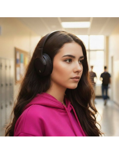AURICULARES NGS ARTICA GLACIER WIRELESS BLUETOOTH MICROFONO DIADEMA BLACK