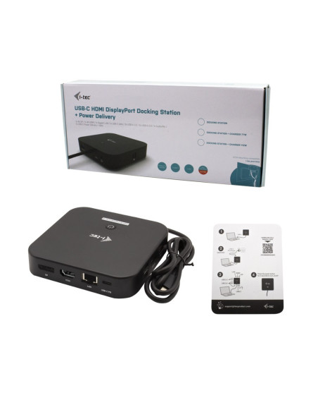 DOCKING I-TEC USB-C - 5XUSB/HDMI/RJ45/DP/JACK/USB-C BLACK