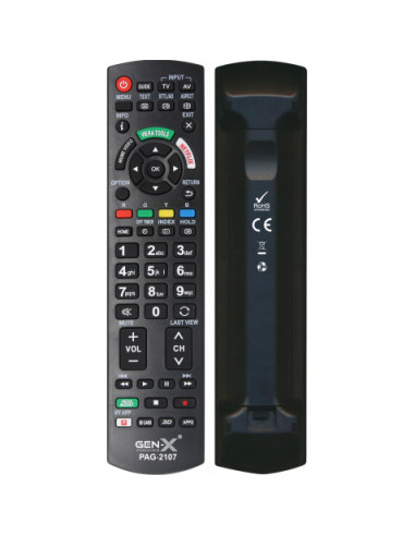 MANDO UNIVERSAL PARA TELEVISORES PANASONICG PAG-2107 GEN-X