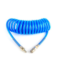 MANGUERA ESPIRAL AZUL 5 METROS AIRE COMPRIMIDO MADER