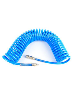 MANGUERA ESPIRAL AZUL 10 METROS AIRE COMPRIMIDO MADER