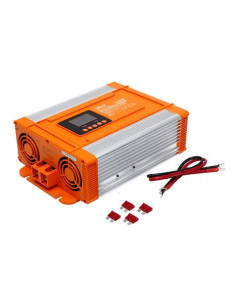 CONVERTIDOR DE CORRIENTE ONDA PURA CON PANTALLA LCD 1200W ELBAT
