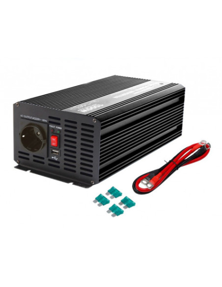CONVERTIDOR DE CORRIENTE ONDA PURA 1000W ELBAT