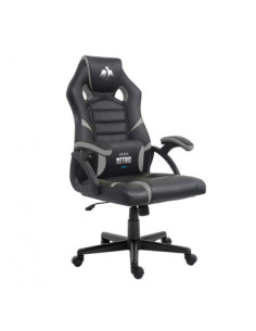 SILLA GAMING SERIE NITRO NEGRO/GRIS CROMAD