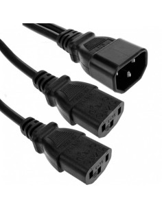 CABLE ALIMENTACION EN Y 0.75MM2 COBRE 30CM CROMAD