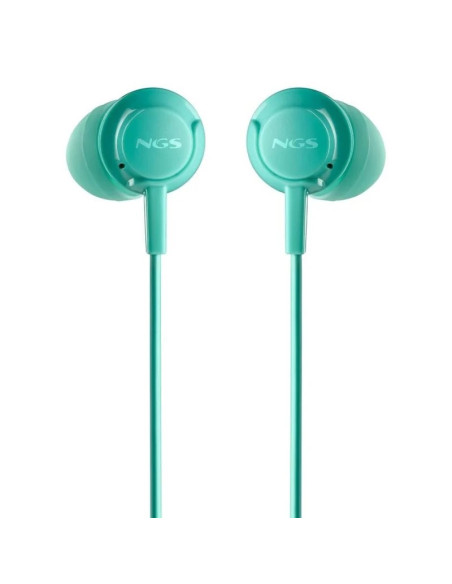 AURICULARES + MICROFONO NGS DRIFT IN EAR JACK 3,5MM GREEN MINT