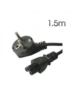 CABLE ALIMENTACION CORRIENTE TREBOL 1.5MTRS CROMAD