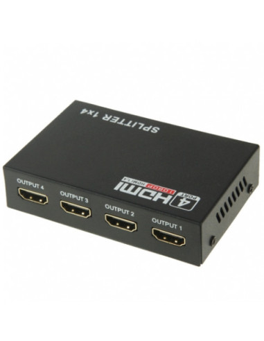 MINI SPLITTER HDMI 4 PUERTOS | 3D FULL HD CROMAD