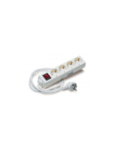 BASE MULTIPLE 4 TOMAS CON INTERRUPTOR ELBAT