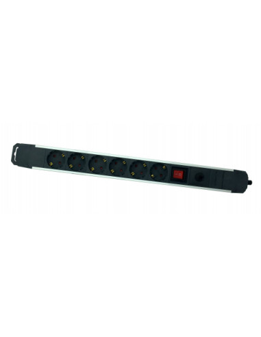 BASE MULTIPLE 6 TOMAS SOBRETENSION ALUMINIO ELBAT