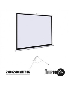 PANTALLA PROYECCION TRIPODE 2.40 X 2.40MTR CROMAD