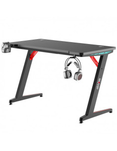 MESA GAMING PRO300 FIBRA CARBONO LUZ RGB MUVIP
