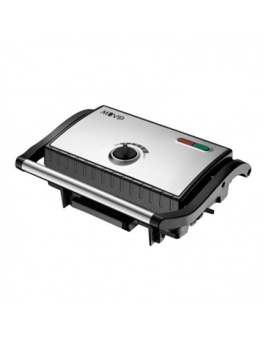 SANDWICHERA INOX GRILL 1500W TEMPERATURA REGULABLE MUVIP
