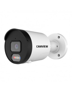 CAMARA IP BULLET 5MP POE CON AI SIRENA, AUDIO, LUCES Y MICRO SD CAMVIEW