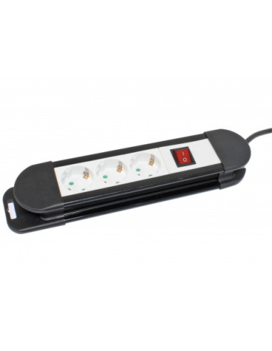BASE MULTIPLE 3 TOMAS CON INTERRUPTOR MADER