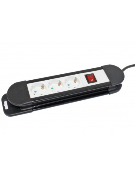 BASE MULTIPLE 3 TOMAS CON INTERRUPTOR MADER