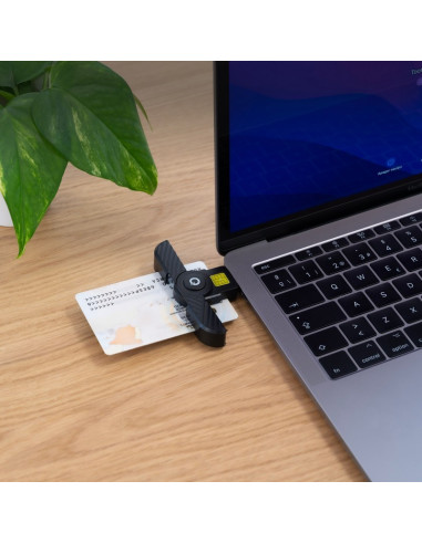 LECTOR DE TARJETAS DNIE TOOQ TQR-3011B DNI USB-C BLACK