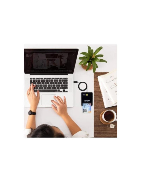 LECTOR DE TARJETAS DNIE TOOQ TQR-211 DNI USB-C BLACK