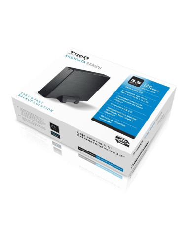 CAJA EXTERNA TOOQ HDD 3.5 USB 3.0 BLACK