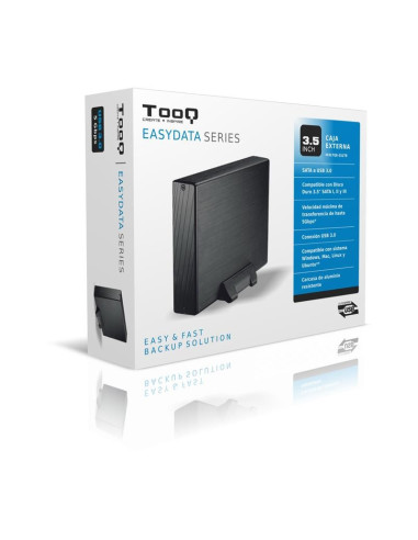 CAJA EXTERNA TOOQ HDD 3.5 USB 3.0 BLACK