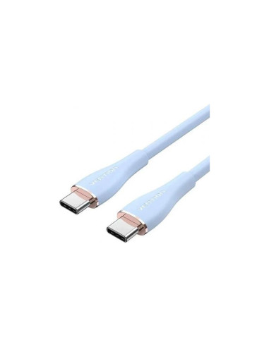 CABLE USB-C VENTION TIPO USB-C/M - USB-C/M 480MBPS 5A 100W 1.5M BLUE