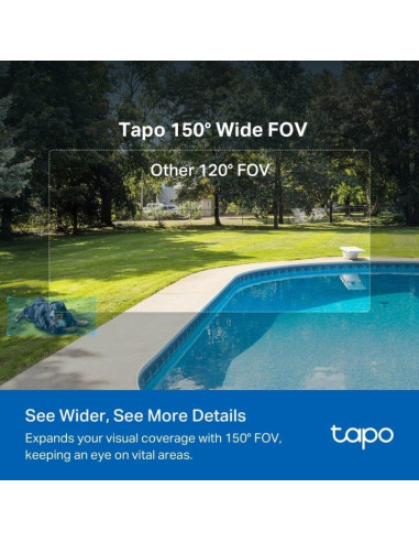 CAMARA IP TP-LINK TAPO C425 2K QHD IP65 EXTERIOR + PANEL SOLAR