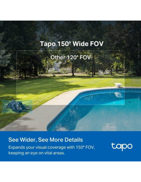 CAMARA IP TP-LINK TAPO C425 2K QHD IP65 EXTERIOR + PANEL SOLAR