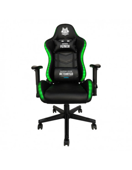 SILLA GAMING RGB SERIE FENRIR NEGRA CROMAD