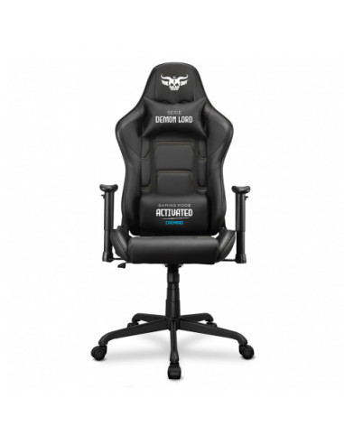 SILLA GAMING SERIE DEMON LORD NEGRA CROMAD