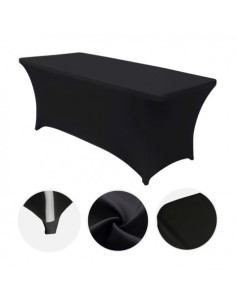 FUNDA PARA MESA DE RESINA 152X70X74CM NEGRA SUNGARDEN