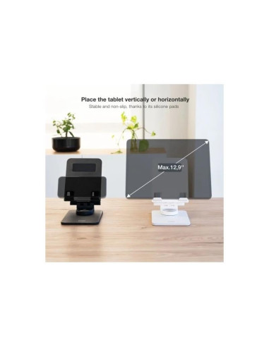 SOPORTE SOBREMESA TOOQ AJUSTABLE PARA SMARTPHONE/TABLET HASTA 13 BLACK