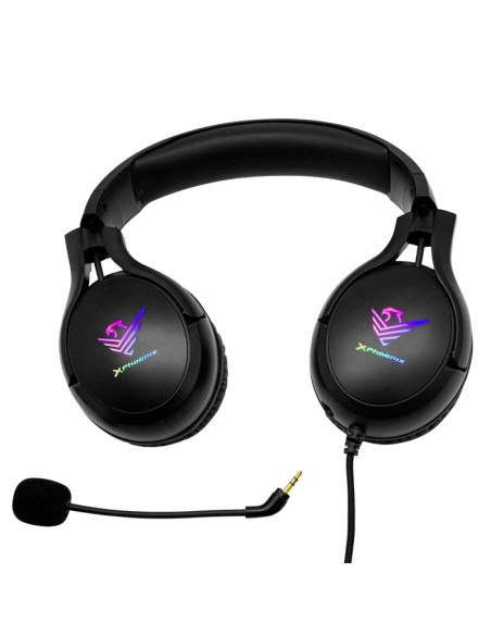AURICULARES + MICROFONO PHOENIX GAMING X SPECTRUM RGB USB BLACK